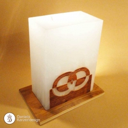 Hochzeitskerze Exklusiv extralight Fichte Altholz