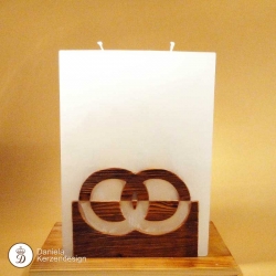 Hochzeitskerze Exklusiv extralight Fichte Altholz