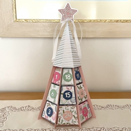 Schnittmuster Adventskalender Pyramide