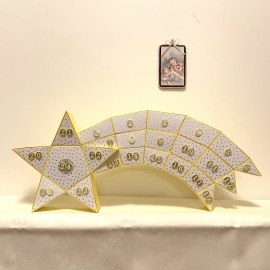 Schnittmuster Adventskalender Stern mit Schweif