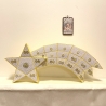 Schnittmuster Adventskalender Stern mit Schweif