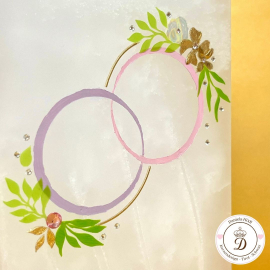 Hochzeitskerze romantische Ringe