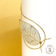 Kerze mit Silberblatt