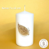 Kerze mit Goldblatt