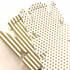 Große Box - NEU - gestreift und gepunktet