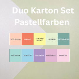 Duo Farbkartonset - Pastellfarben