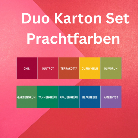 Duo Farbkartonset - Prachtfarben