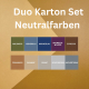 Duo Farbkartonset - Neutralfarben