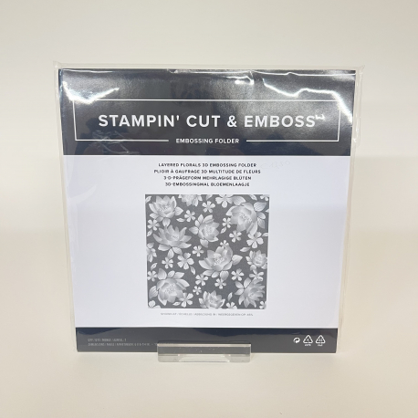 3D - Prägeform Mehrlagige Blüten