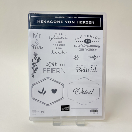 Stempelset Hexagon von Herzen