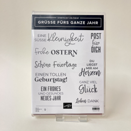 Stempelset Grüsse fürs ganze Jahr