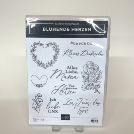 Stempelset Blühende Herzen
