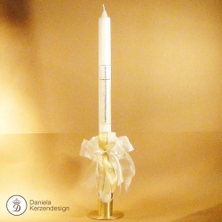 Taufkerze Swarovski-Kreuz