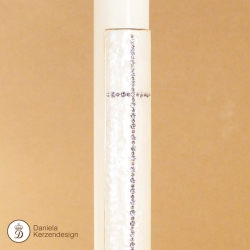 Taufkerze Swarovski-Kreuz