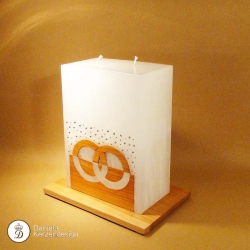 Hochzeitskerze Exklusiv light