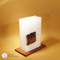 Holzteller Nussholz massiv kleiner