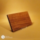 Holzteller Nussholz massiv kleiner